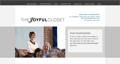Desktop Screenshot of joyfulcloset.com