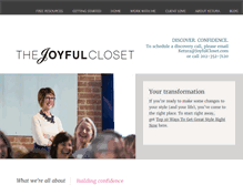 Tablet Screenshot of joyfulcloset.com